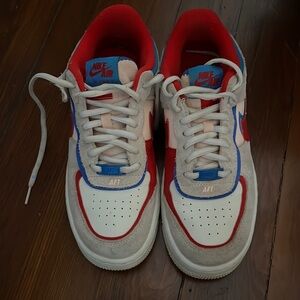 Women’s 8.5 Nike Air Force 1 Shadow Sail Royal Red